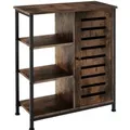 Produktbild: Tectake Sideboard  Industrial Style Holz und Stahl  32 x 71 x 82 cm Industrial Holz Dunkel  Rustikal