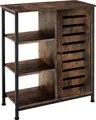Produktbild: tectake® Sideboard mit höhenverstellbaren Kunststofffüßen, 70 x 32 x 82 cm