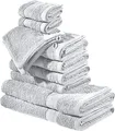 Produktbild: REDBEST Frottier-Set 10-TLG. Chicago Silber Größe - Handtuch, Duschtuch, Gästetuch, Waschhandschuh - saugstark, strapazierfähig, ideal für Reisen, Sport