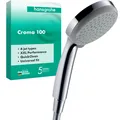 Produktbild: hansgrohe Croma 100 Handbrause Duschkopf 4 Strahlarten Chrom 100mm NEU
