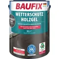 Produktbild: BAUFIX Wetterschutz-Holzgel anthrazitgrau seidenglänzend, 5 Liter, Holzlasur - Grau