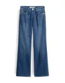 Produktbild: someday Damen Flared | Carie Iconic Flared Jeans aus nachhaltigem Baumwoll Mix Mid Rise Dark Blue, 40