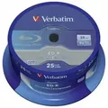 Produktbild: 1x25 Verbatim BD-R Blu-Ray 25GB 6x Speed Datalife No-ID Cakebox