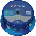 Produktbild: 1x25 Verbatim BD-R Blu-Ray 25GB 6x Speed Datalife No-ID Cakebox