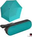 Produktbild: Knirps Regenschirm Damen Taschenschirm X1 mini klein Etui aqua superthin
