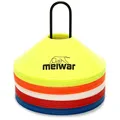 Produktbild: meiwar Fussball Hütchen - Markierungshütchen Set für Fußball Training | 50er Set oder 20er Set