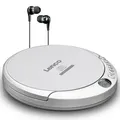 Produktbild: Lenco CD-201SI - Tragbarer CD-Player mit Anti-Schock - Hörbuchfunktion - Akku-Aufladefunktion - Silber