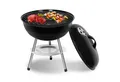 Produktbild: SunJas Holzkohlegrill Kugelgrill Campinggrill CA-60 mit Luftventilen Deckel und Rädern, Ø36,6cm Geeignet für 3-5 Personen, BBQ Grills XL Standgrill Grillwagen Rundgrill kohlegrill