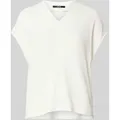 Produktbild: Someday T-Shirt mit Kappärmeln und V-Ausschnitt Modell 'Kalani' in Offwhite, Größe 42
