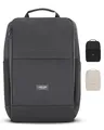 Produktbild: LARKSON Laptop Rucksack Herren & Damen Grau - Niklas - Notebook Backpack für Business Arbeit Uni - 16 Zoll Laptoprucksack für Reise Handgepäck - Wasserabweisend