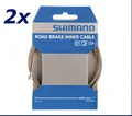 Produktbild: 2x SHIMANO Bremszug Road / Rennrad Gravelbike Edelstahl 2050 mm Birnennippel
