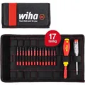 Produktbild: Schraubendreher und Bit Set slimVario (36068) 17 tlg. in Falttasche vde Elektriker ( Schlitz, Kreuzschlitz, Torx, PlusMinus, Spannungsprüfer) - Wiha