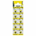 Produktbild: 10 X Vinnic LR66 Batterien L626F AG4 Alkalisch Knopf Zellen 376 1.5V Quecksilber