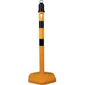 Produktbild: Sperrpfosten PP gelb/schwarz D.63mm z.Aufstellen m.Öse