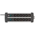 Produktbild: Brennenstuhl 1391000912 Steckdosenleiste mit Schalter 12fach Schwarz, Silber ...