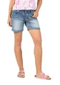 Produktbild: Timezone Damen Jeans Short ALEXATZ - Mid Waist - Regular Fit Blau W25-W33, Größe:W 30, Farbe:3014-3547 Fresh Indigo Wash