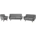 Produktbild: Beliani Sofa-Set, Grau, Textil, 6-Sitzer, 188x84x85 cm, Wohnzimmer, Sofas & Couches, Sitzgarnituren
