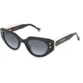Produktbild: Carolina Herrera HER 0221/G/S Damen-Sonnenbrille Vollrand Cat Eye Acetat-Gestell, schwarz