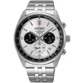 Produktbild: Seiko Conceptual Chronograph Panda weißes Zifferblatt Stahlband Herrenuhr SSB425