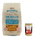 Produktbild: 5x Rummo Pasta Penne rigate n. 66 senza Glutine, gluten free, 100% italienische Pasta nudeln glutenfrei 400g + Italian Gourmet polpa 400g