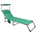 Produktbild: Gartenliege Bindox L ca. 55x24x185 cm Grün
