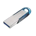 Produktbild: SanDisk Ultra Flair USB 3.0 Flash-Laufwerk 64 GB (Rescue Pro Software, Passwortschutz, robust, schlankes Metallgehäuse, 150 MB/s Übertragungsgeschwindigkeit) Blau
