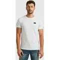Produktbild: T-Shirt PME LEGEND, Herren, Gr. S (44/46), weiß, Jersey, Obermaterial: 95% Baumwolle, 5% Elasthan, unifarben, normal normal, Rundhals, gerader Abschluss, Shirts T-Shirt, mit Logobadge
