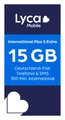 Produktbild: Lyca Prepaid SIM Karte ohne Vertrag International Plus S Extra, 15GB, 300 Min