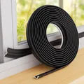 Produktbild: Fensterdichtung Dichtungsband Türdichtung Selbstklebend Zugluftstopper für Türen Fenster,Schaumstoff Abdichtung Fenster Zugluft Dichtung Türrahmen Fensterrahmen Isolierung Winter(Schwarz,8M)
