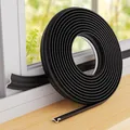 Produktbild: Fensterdichtung Türdichtung selbstklebend Schwarz 8m Zugluftstopper