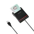 Produktbild: USB 2.0 smart ID cardreader, black LOGILINK