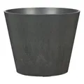 Produktbild: Scheurich Purista+ 30, Pflanzgefäß/Pflanzkübel, rund, Farbe: Carbon, hergestellt mit recyceltem Kunststoff, 8 Jahre Garantie, für den Außenbereich