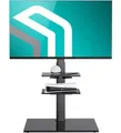 Produktbild: ONKRON TV Ständer für 32-65 Zoll Fernseher, max Belastung bis 40 kg, Stand TV Standfuss höhenverstellbar schwenkbar, max VESA 600x400, universal Standfuß Fernseher Bodenständer Schwarz TS5550-B