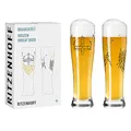 Produktbild: RITZENHOFF 3481009 Weizenbierglas 500 ml - 2er Set - Serie Brauchzeit - Wikinger Motiv, Gold - Made in Germany