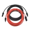 Produktbild: Solarkabel Verlängerungskabel Solarstecker schwarz rot 4-6mm² mit Solarstecker Solarmodule Solar Photovoltaik flexibel UV-beständig (2X 8m 6mm²)