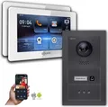Produktbild: Goliath IP Video Türsprechanlage mit Kamera 7-Zoll Anthrazit : Aufputzdose : 7 Zoll in Weiß : 2 Monitore Anzahl: 2 Monitore Farbe: 7 Zoll in Weiß Montage: Aufputzdose