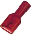Produktbild: Intercable 180827 Flachsteckhülse Steckbreite: 2.80mm Steckdicke: 0.80mm Vollisoliert Rot 100St.