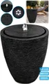 Produktbild: Gartenbrunnen mit LED Beleuchtung Springbrunnen Wasserspiel Zimmerbrunnen für Innen und Außen Schwarz