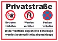 Produktbild: HB-Druck Privatstrasse Schild A4 (210x297mm)