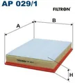 Produktbild: FILTRON AP029/1 Luftfilter Luftfiltereinsatz für BMW