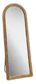 Produktbild: Kobolo Spiegel Standspiegel - LIAM - mit Rahmen aus geflochtene Weide - natur - Ganzkörperspiegel groß modern Wohnzimmer Ankleidezimmer Bodenstehend