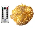 Produktbild: Gartenpirat Lichterkette 960 LED warmweiß 76 m Kabelfarbe transparent außen innen Weihnachtsbeleuchtung Timer Fernbedienung 8 Programme Dimmen