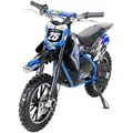 Produktbild: Actionbikes Motors Kinder Mini Enduro Crossbike Gepard Elektro | 500 Watt - Bis 24 km/h - Motorcrossbike - Pocketbike - Cross - Ab 8 Jahren (Blau) - Blau
