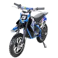 Produktbild: Actionbikes Motors Kinder-Crossbike Gepard, Elektro-Kindermotorrad, 500 Watt, bis 24 km/h, verstärkte Gabel, ab 8 J. (Blau)