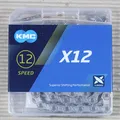 Produktbild: KMC Kette X12 silber 12-fach 126 Glieder X-Bridge mit Missing-Link Kettenschloss