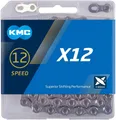 Produktbild: KMC Kette X12 silber für 12-fach 126-Glieder Nickel beschichtet inkl. Missing...
