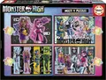 Produktbild: 4 progressive Puzzles - EDUCA - Multi 4 Monster High 50-80-100-150
