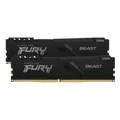 Produktbild: Kingston FURY Beast Schwarz 32GB Kit 2x16GB, R2 DDR4-3200 CL16 'UDIMM Gaming Arbeitsspeicher