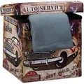 Produktbild: Sitzhocker 38 Cm, Stabiler Falthocker, Trendige Motive, Kunstleder, Aufbewahrungsbox Mit Stauraum, Car - Relaxdays