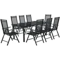 Produktbild: Juskys Gartengarnitur, Dunkelgrau, Metall, 9, Gartenmöbel, Gartenmöbel-Sets